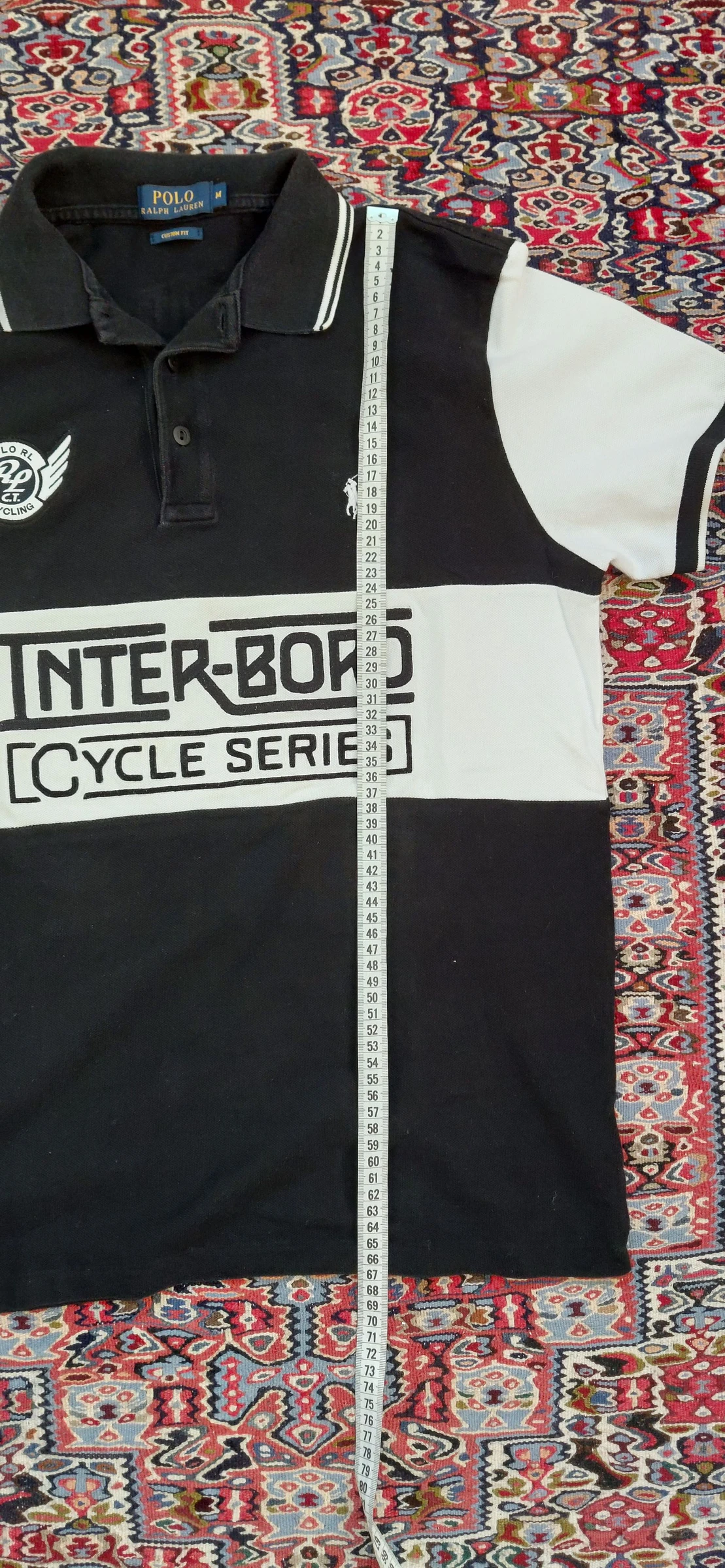 Polo Ralph Lauren Interboro Cycling Negro & Blanco – Talla M – 100% Auténtico – Muy buen estado – photo 6